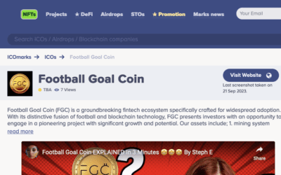 Football Goal Coin’s ICO is now listed on ICO Marks