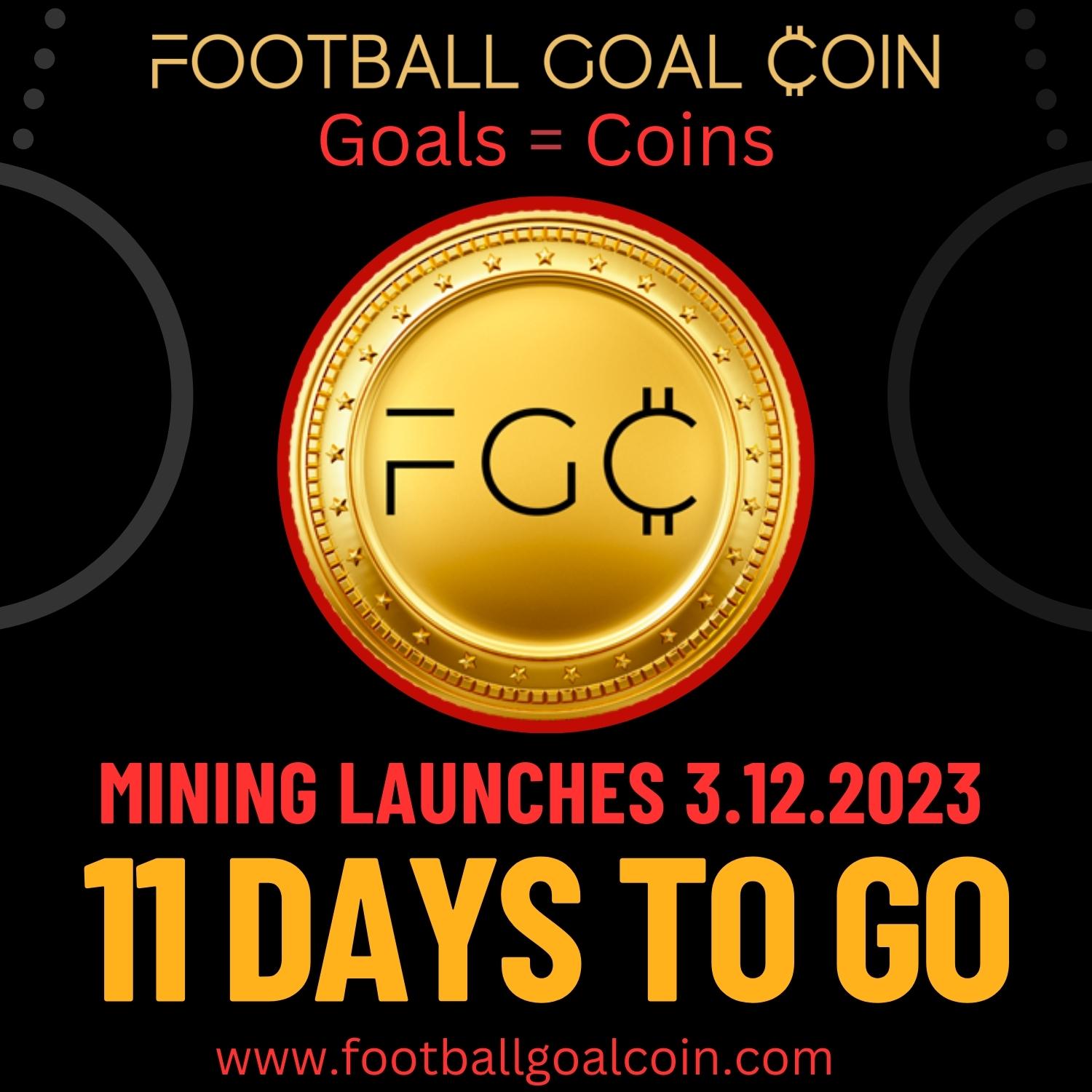 Football Goal Coin Mining Launches on 03.12.2023