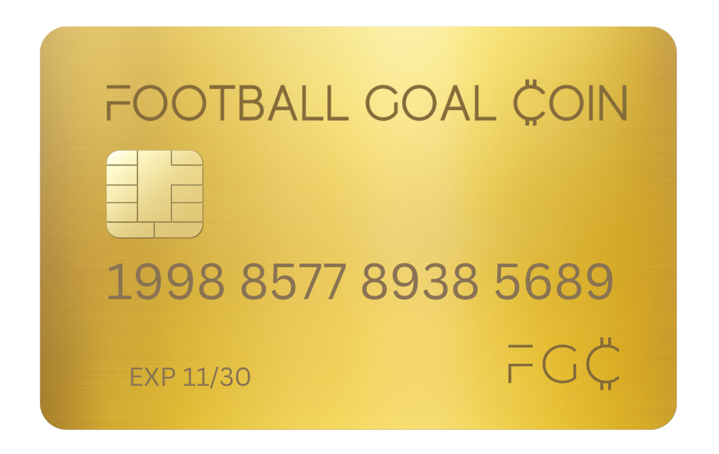 Football Goal Coin Card Football Goal Coin Card